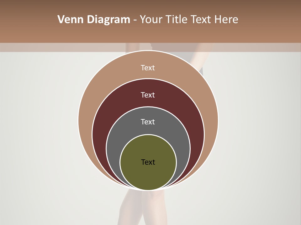 Girl Posing Caucasian PowerPoint Template