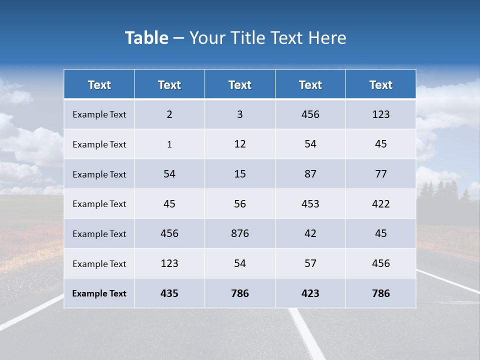 Speed Countryside Trip PowerPoint Template