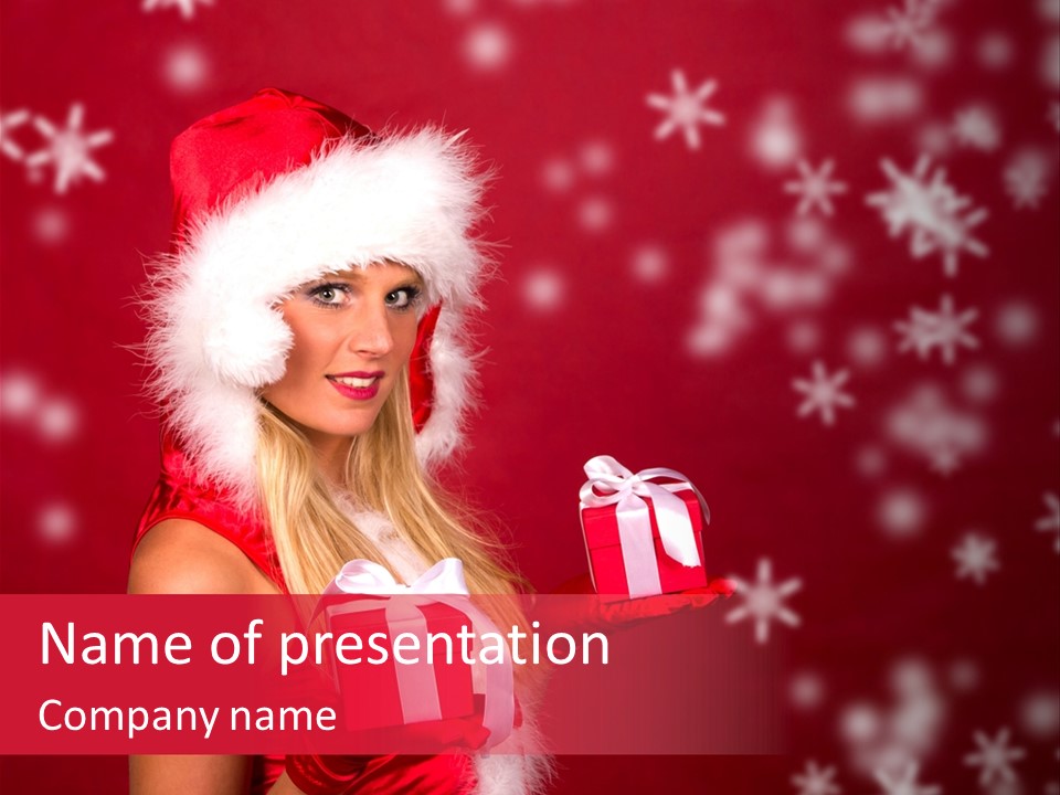 Beautiful Closeup Claus PowerPoint Template