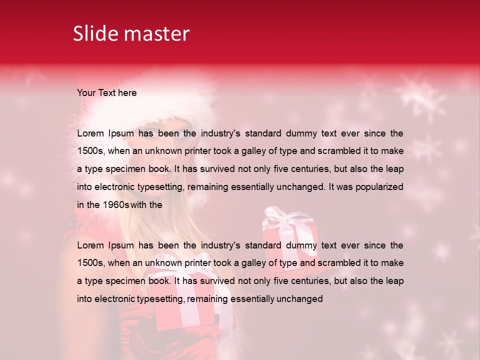 Beautiful Closeup Claus PowerPoint Template
