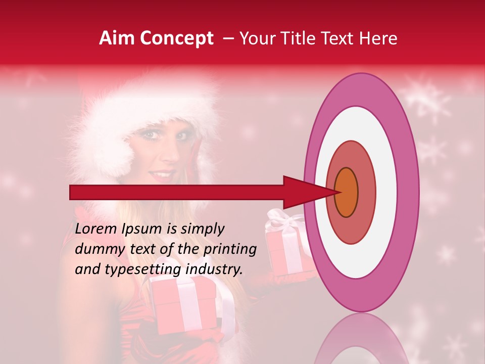 Beautiful Closeup Claus PowerPoint Template