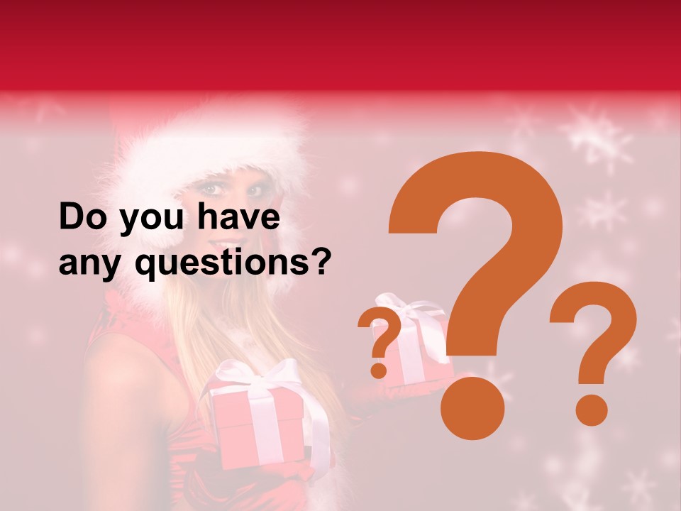 Beautiful Closeup Claus PowerPoint Template