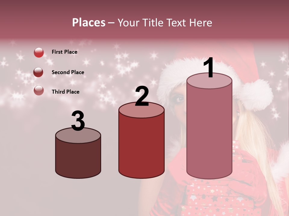 Xmas White Makeup PowerPoint Template