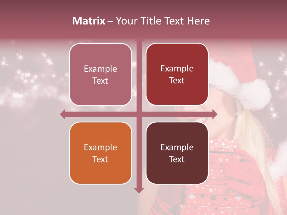 Xmas White Makeup PowerPoint Template