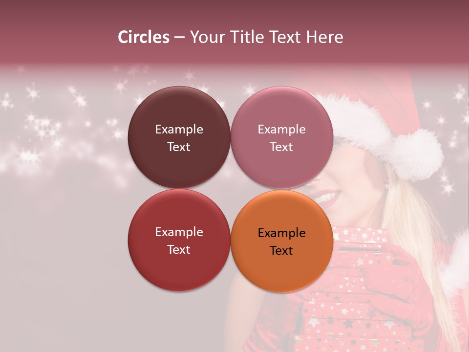 Xmas White Makeup PowerPoint Template