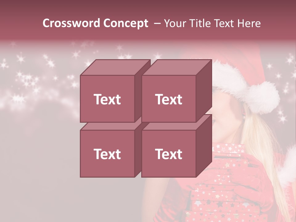 Xmas White Makeup PowerPoint Template