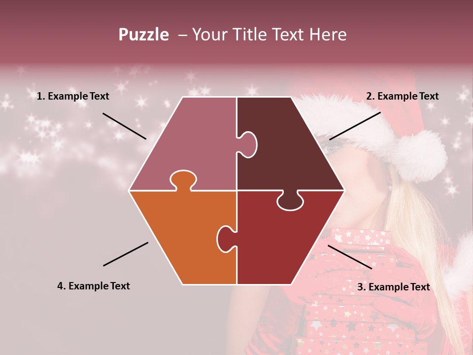 Xmas White Makeup PowerPoint Template