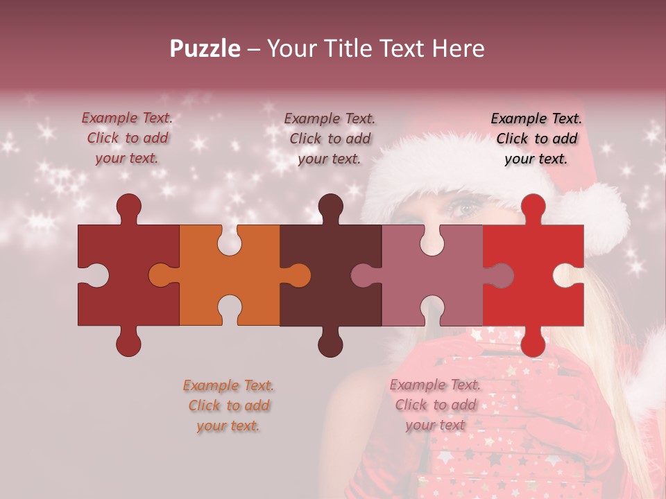 Xmas White Makeup PowerPoint Template