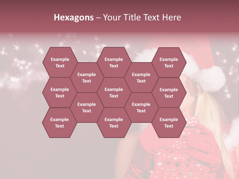 Xmas White Makeup PowerPoint Template