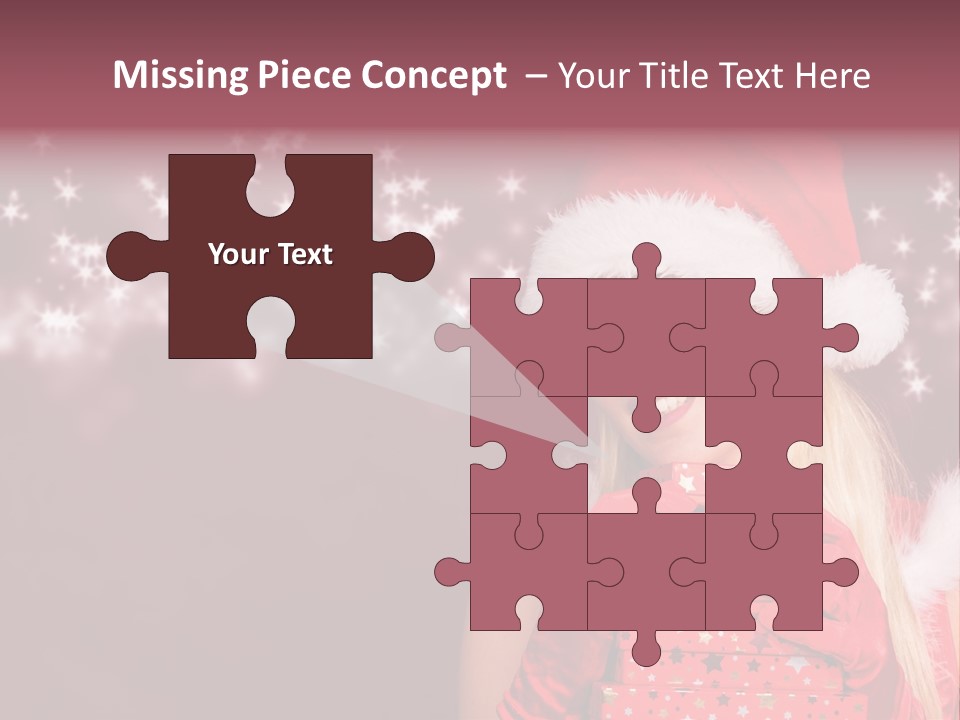 Xmas White Makeup PowerPoint Template