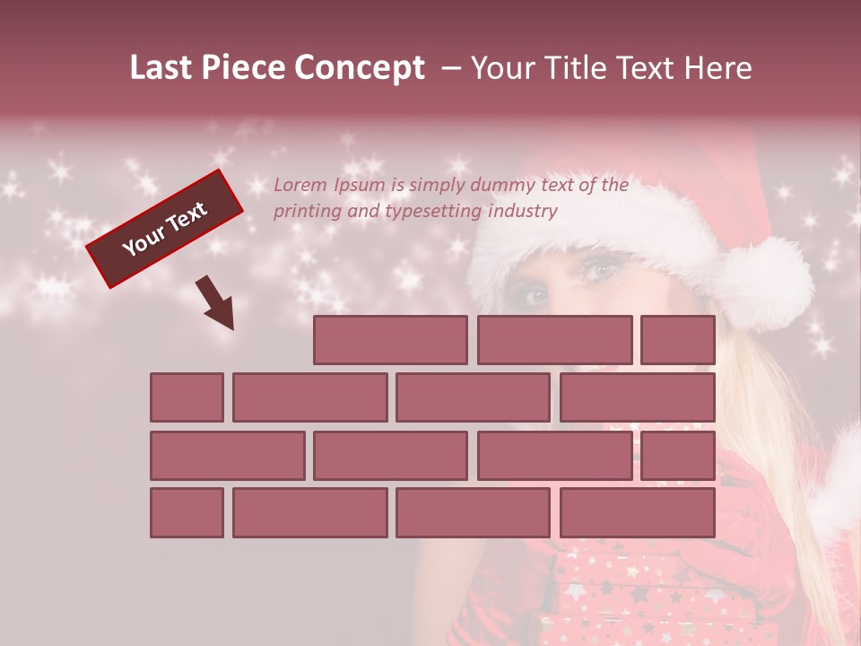 Xmas White Makeup PowerPoint Template