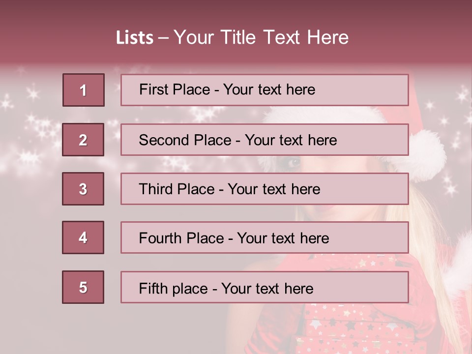 Xmas White Makeup PowerPoint Template