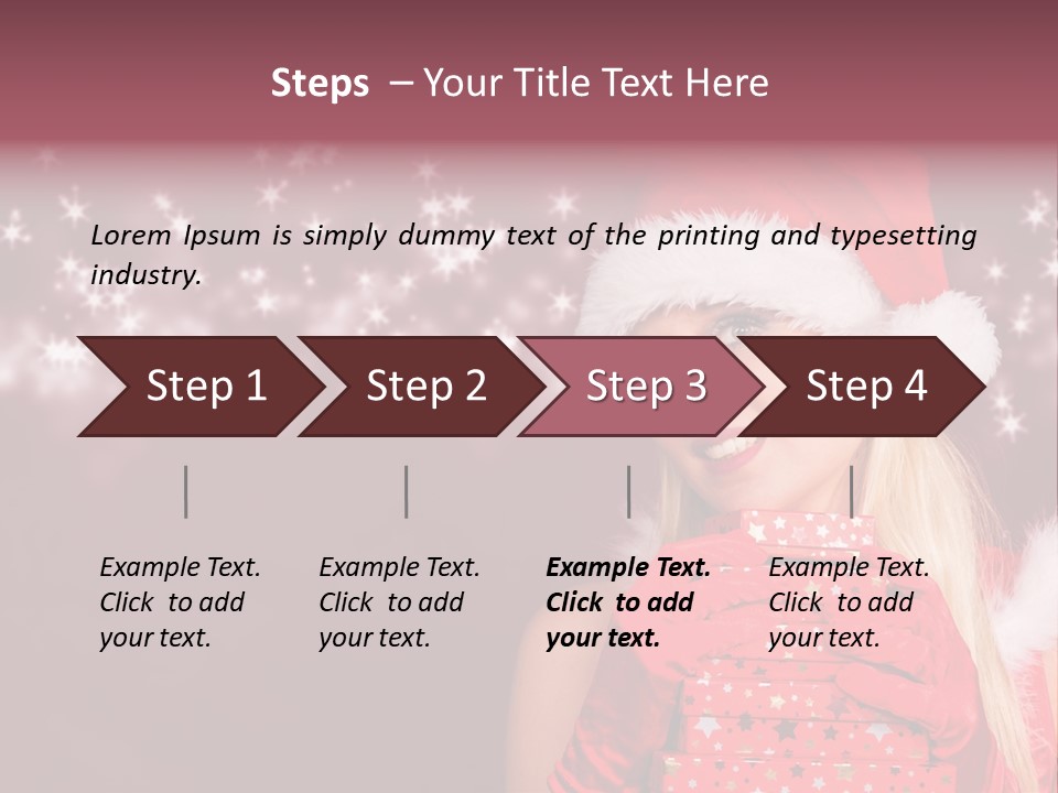 Xmas White Makeup PowerPoint Template