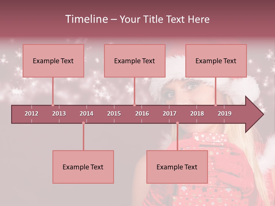 Xmas White Makeup PowerPoint Template