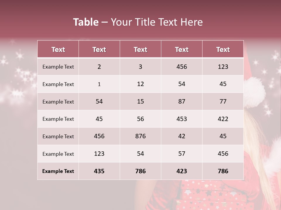 Xmas White Makeup PowerPoint Template