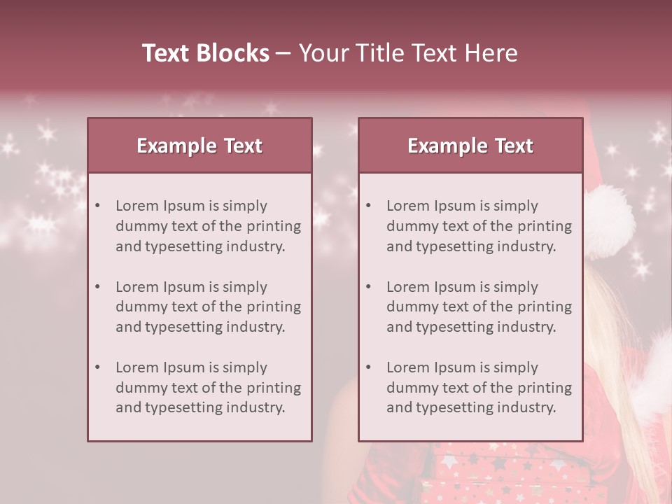 Xmas White Makeup PowerPoint Template
