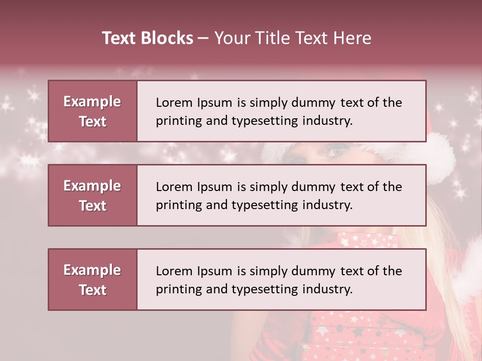 Xmas White Makeup PowerPoint Template