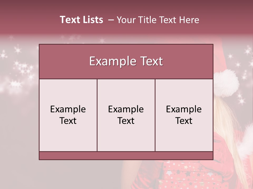 Xmas White Makeup PowerPoint Template