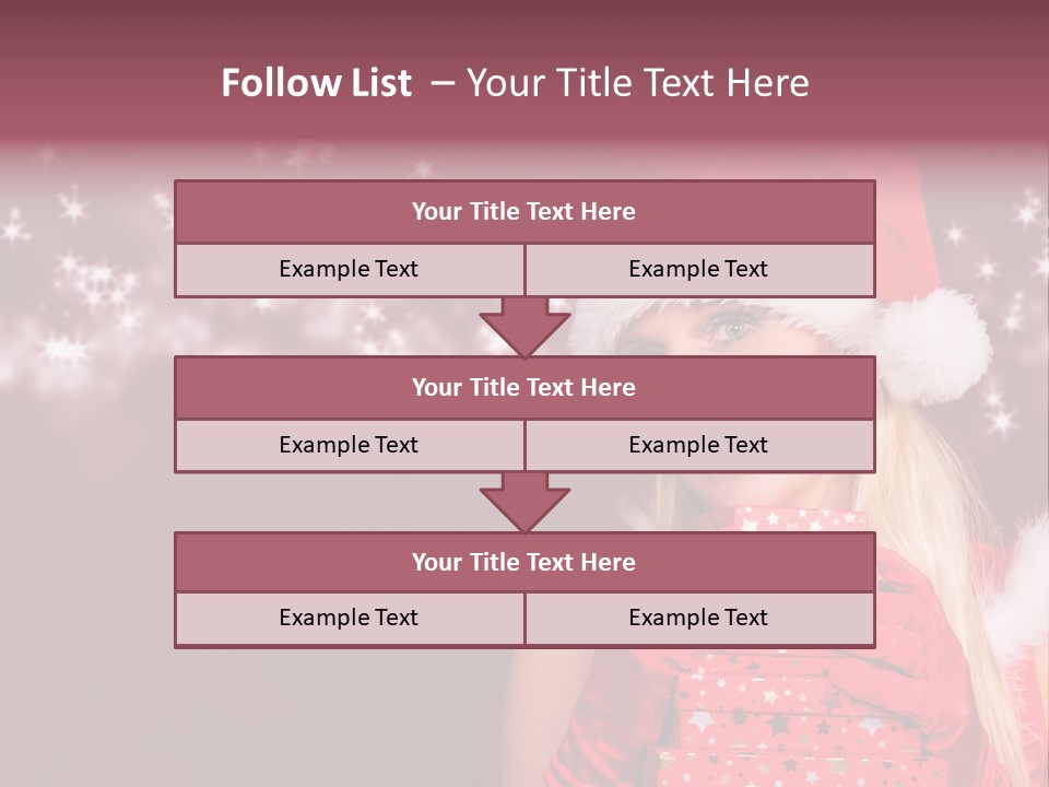 Xmas White Makeup PowerPoint Template