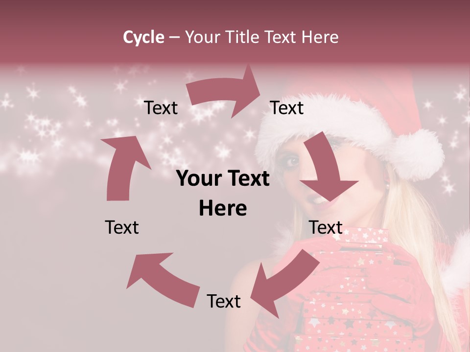 Xmas White Makeup PowerPoint Template