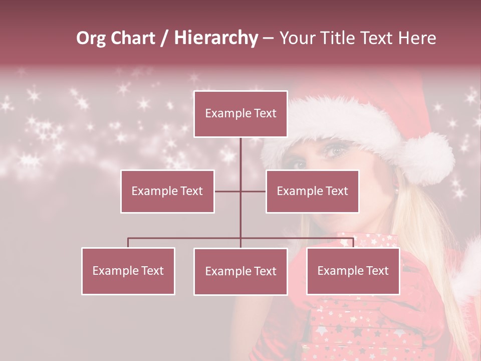 Xmas White Makeup PowerPoint Template