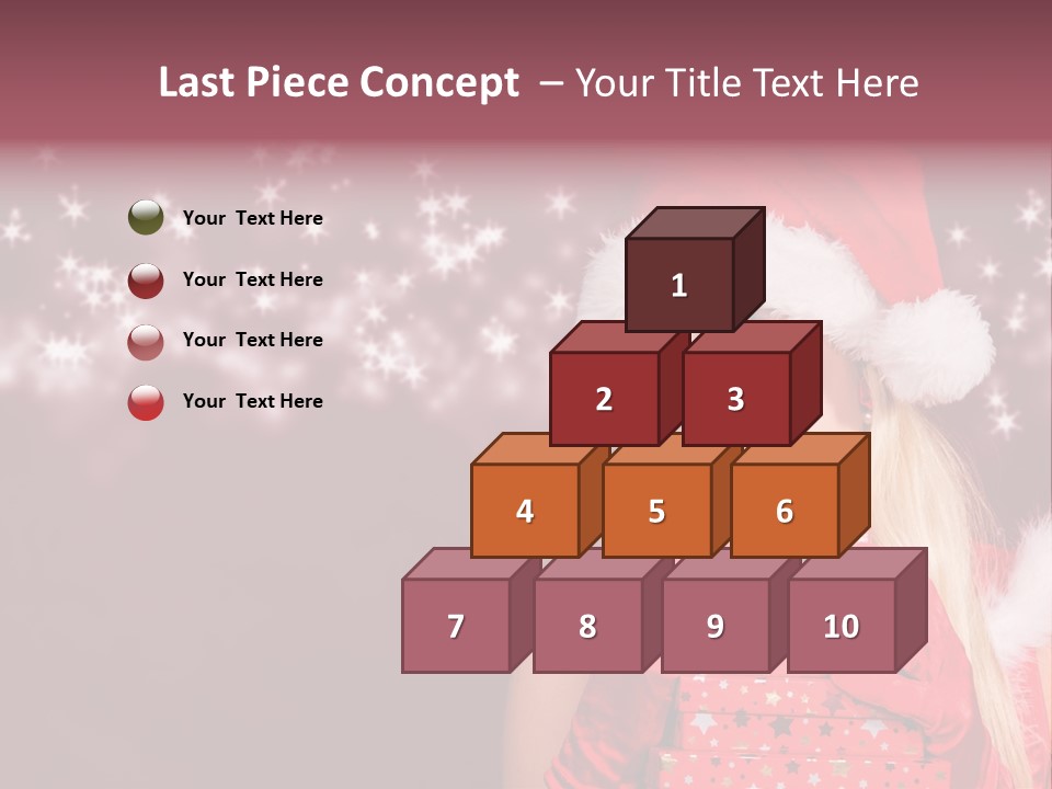 Xmas White Makeup PowerPoint Template