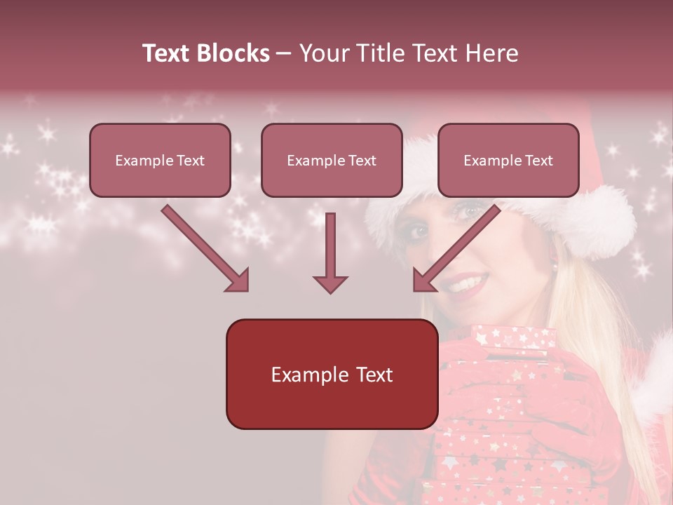 Xmas White Makeup PowerPoint Template
