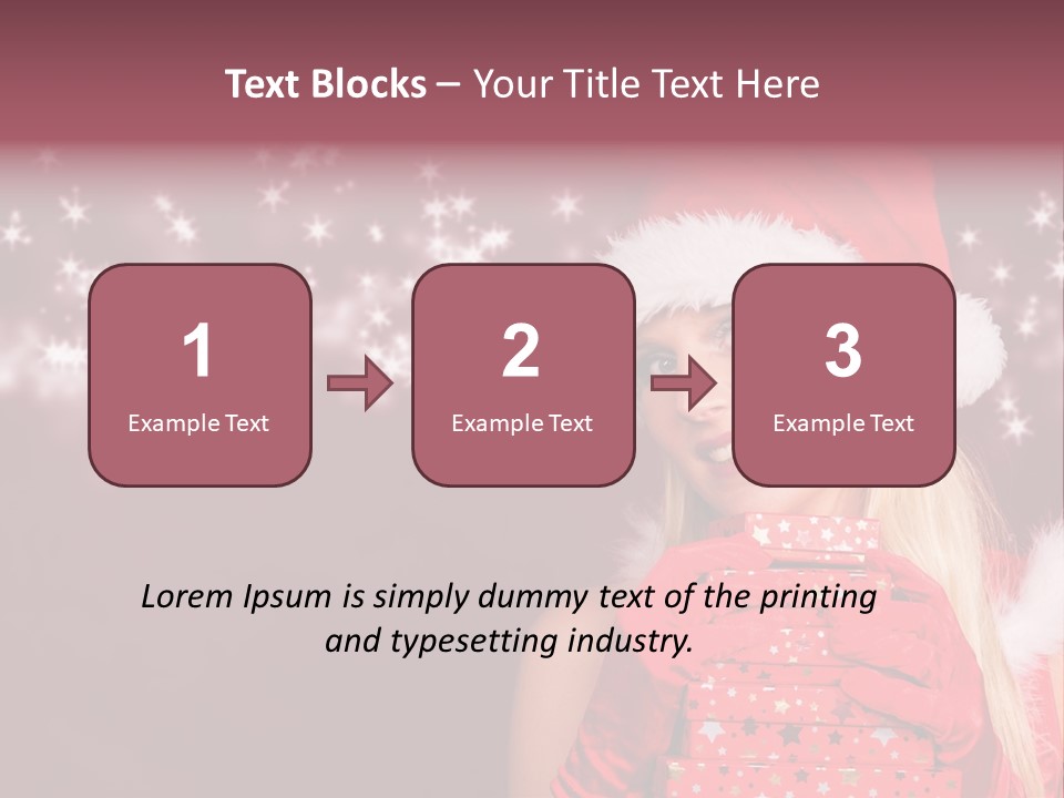 Xmas White Makeup PowerPoint Template