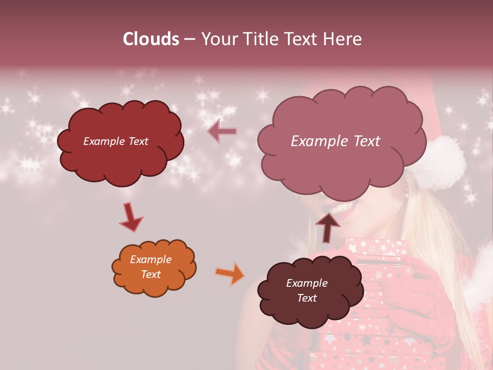 Xmas White Makeup PowerPoint Template