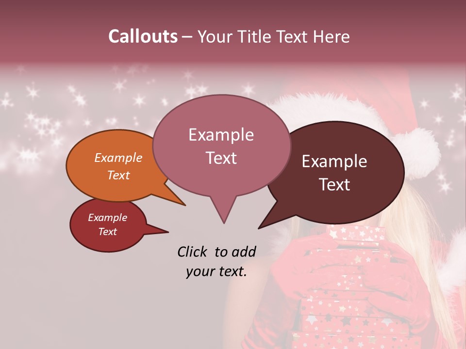 Xmas White Makeup PowerPoint Template