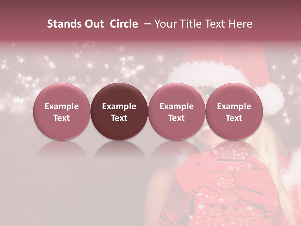 Xmas White Makeup PowerPoint Template