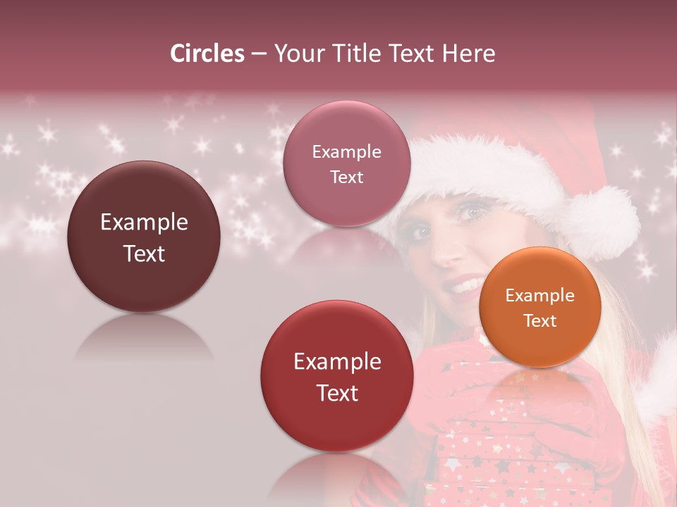 Xmas White Makeup PowerPoint Template
