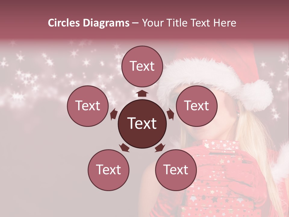 Xmas White Makeup PowerPoint Template