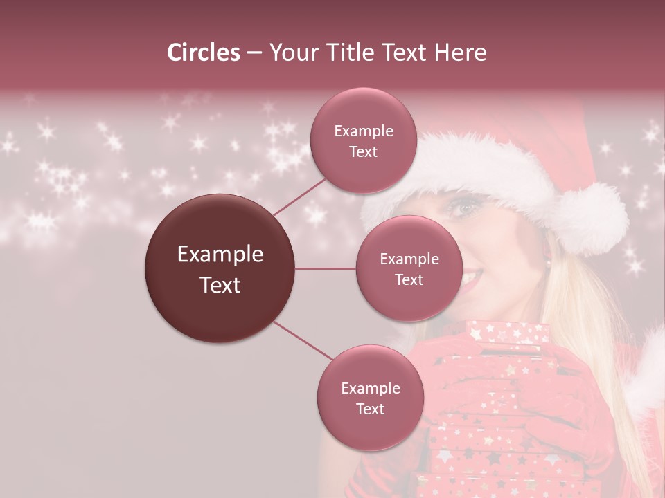 Xmas White Makeup PowerPoint Template