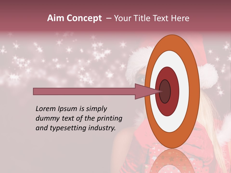 Xmas White Makeup PowerPoint Template