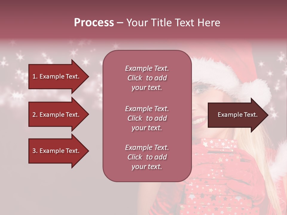 Xmas White Makeup PowerPoint Template