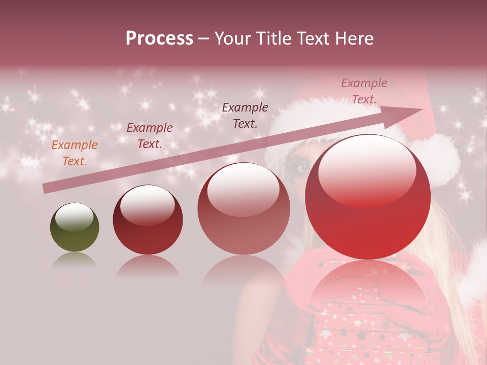 Xmas White Makeup PowerPoint Template