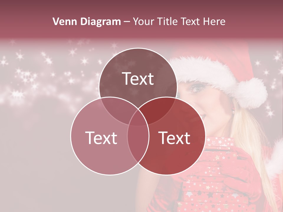 Xmas White Makeup PowerPoint Template
