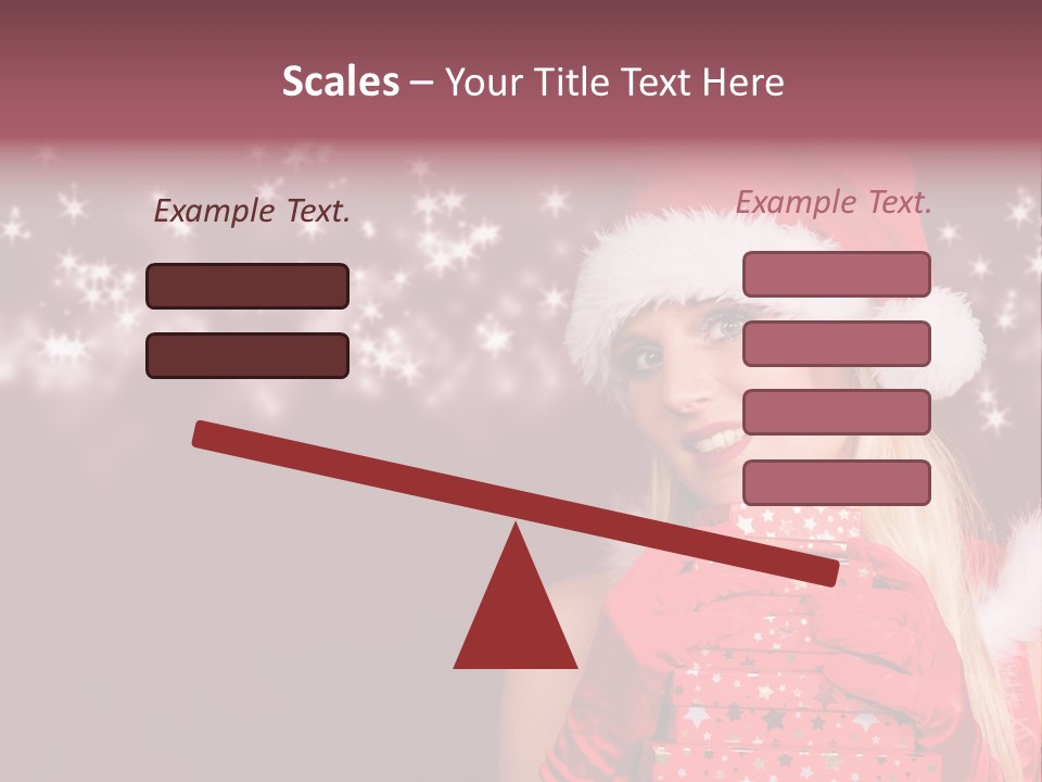 Xmas White Makeup PowerPoint Template