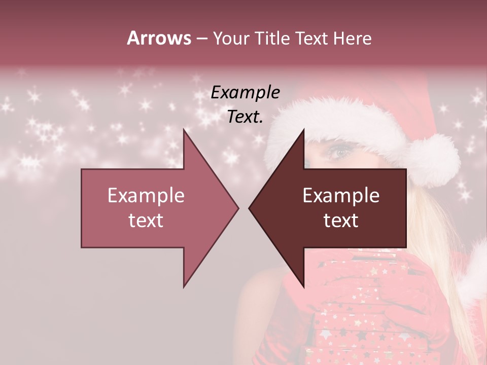 Xmas White Makeup PowerPoint Template