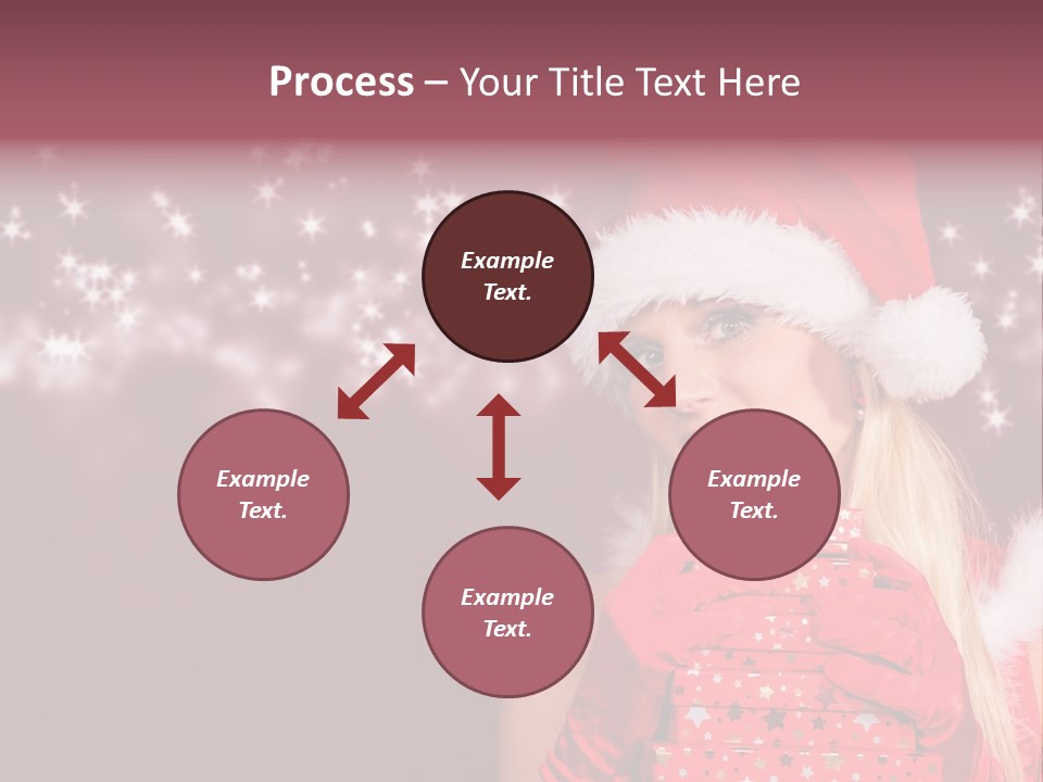 Xmas White Makeup PowerPoint Template