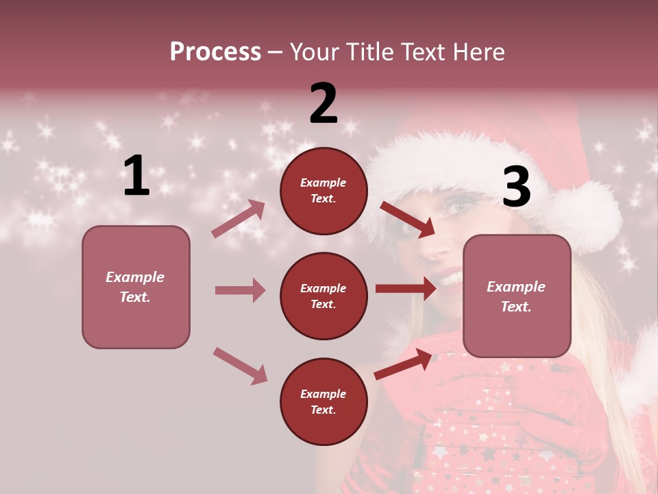 Xmas White Makeup PowerPoint Template