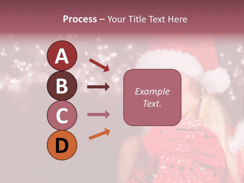 Xmas White Makeup PowerPoint Template