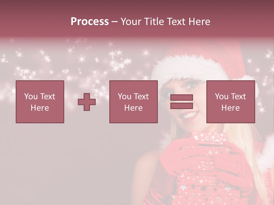Xmas White Makeup PowerPoint Template