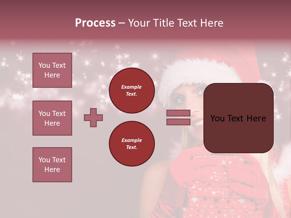 Xmas White Makeup PowerPoint Template