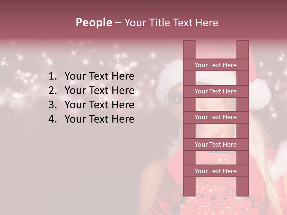 Xmas White Makeup PowerPoint Template
