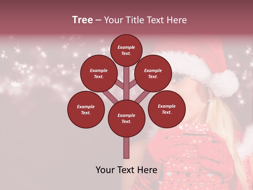 Xmas White Makeup PowerPoint Template