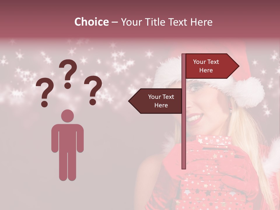 Xmas White Makeup PowerPoint Template