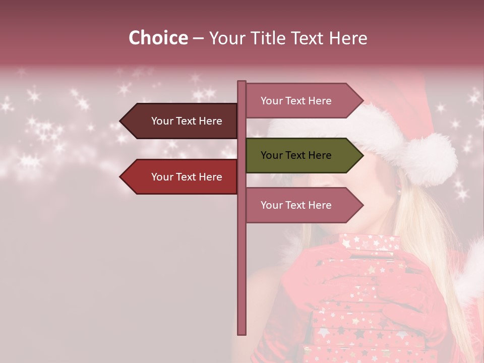 Xmas White Makeup PowerPoint Template