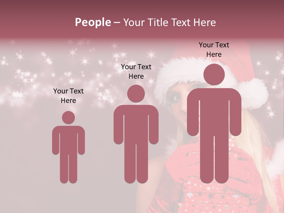 Xmas White Makeup PowerPoint Template